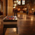 Elisabethen Kirche in Basel mit Fussballtisch