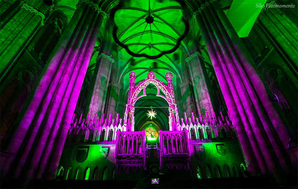 Elisabethenkirche at night