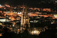 Elisabethkirche bei Nacht