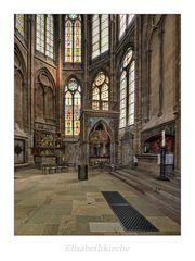 Elisabethkirche (Marburg) " Meisterwerk der deutschen Frühgotik, blick in den Elisabethchor..."