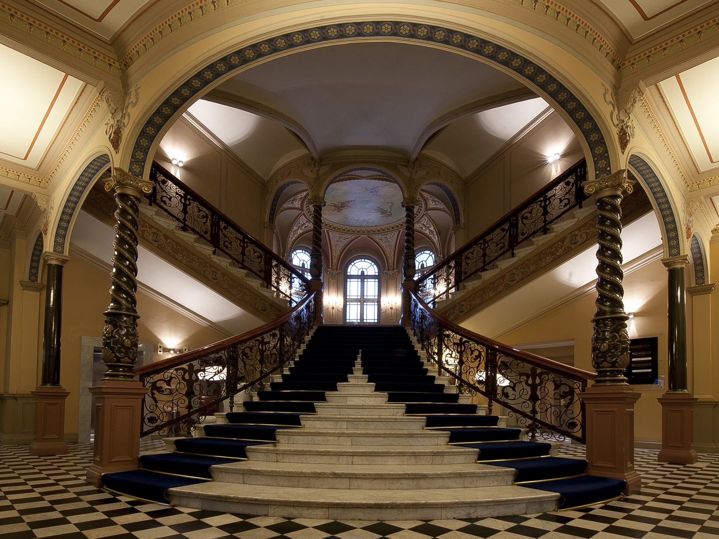 Elite Knaust Hotel Treppenhaus Art Nouveau