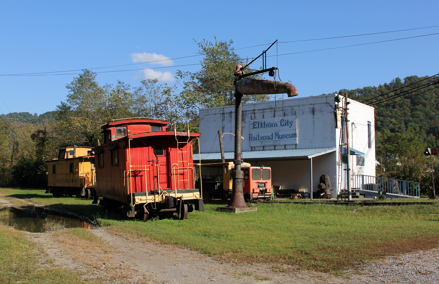 Elkhorn City , fast vergessenes Railroad Museum, Kentucky, USA