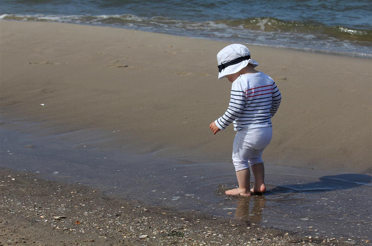 Ellis erste Begegnung mit der Ostsee ...