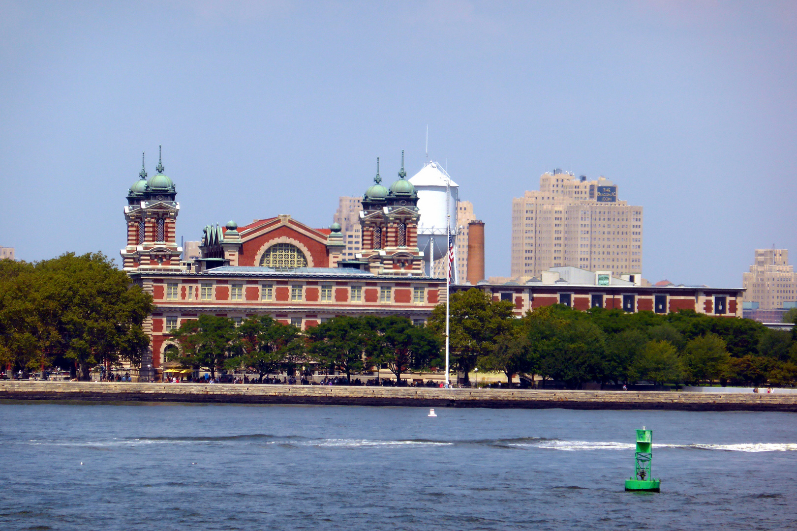 Ellis Island in New Jersey am Hudson River