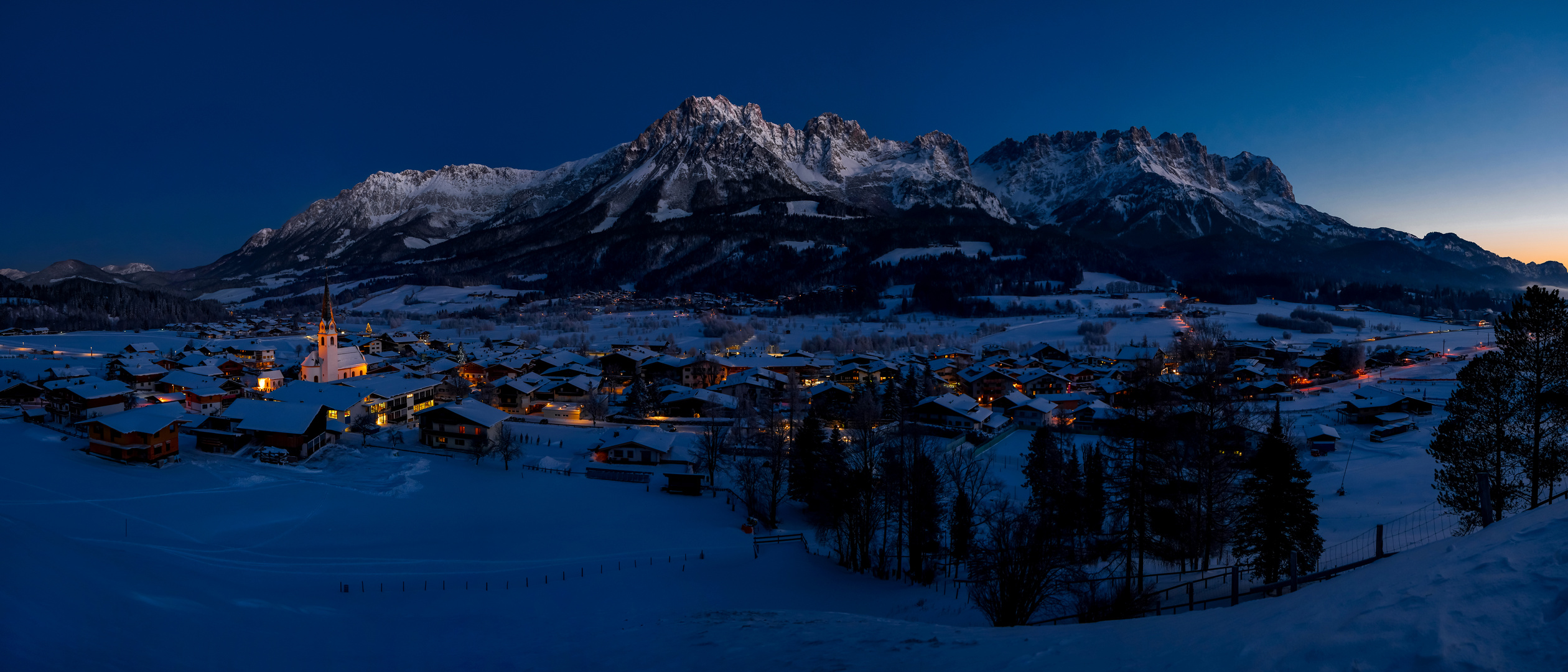 Ellmau mit dem Wilden Kaiser