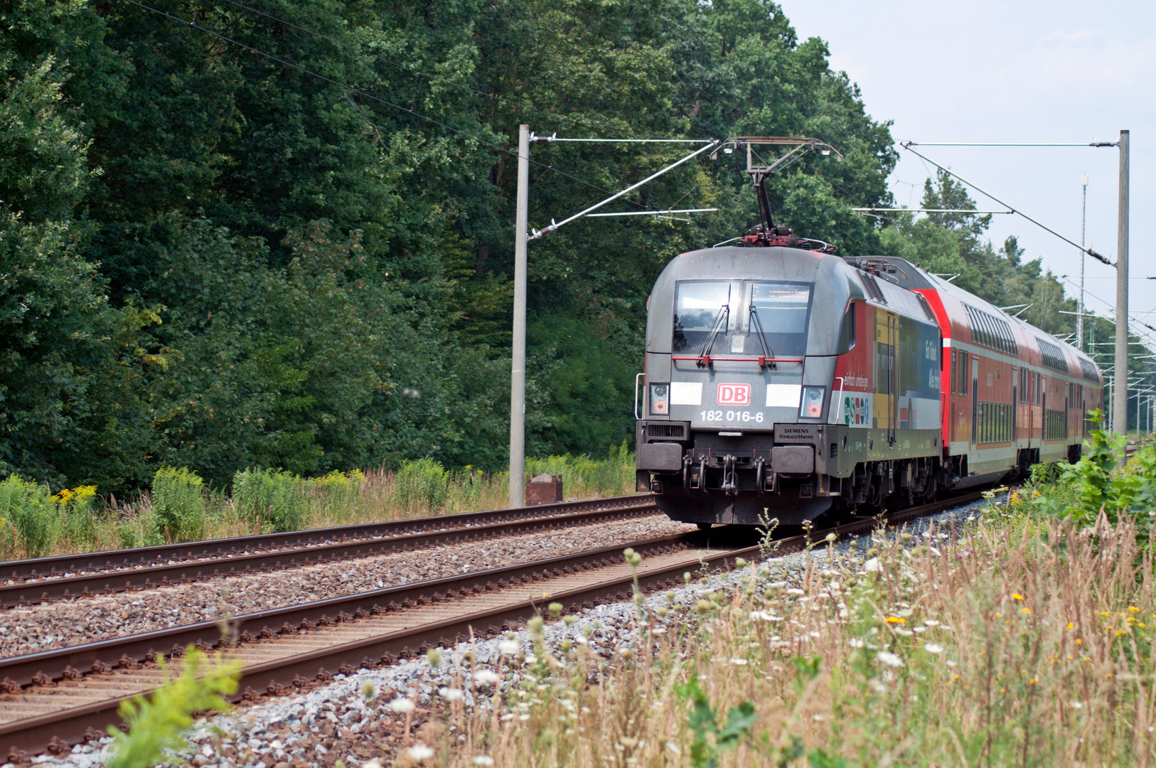 Ellok 182 016-6 als S2 nach Dessau unterwegs