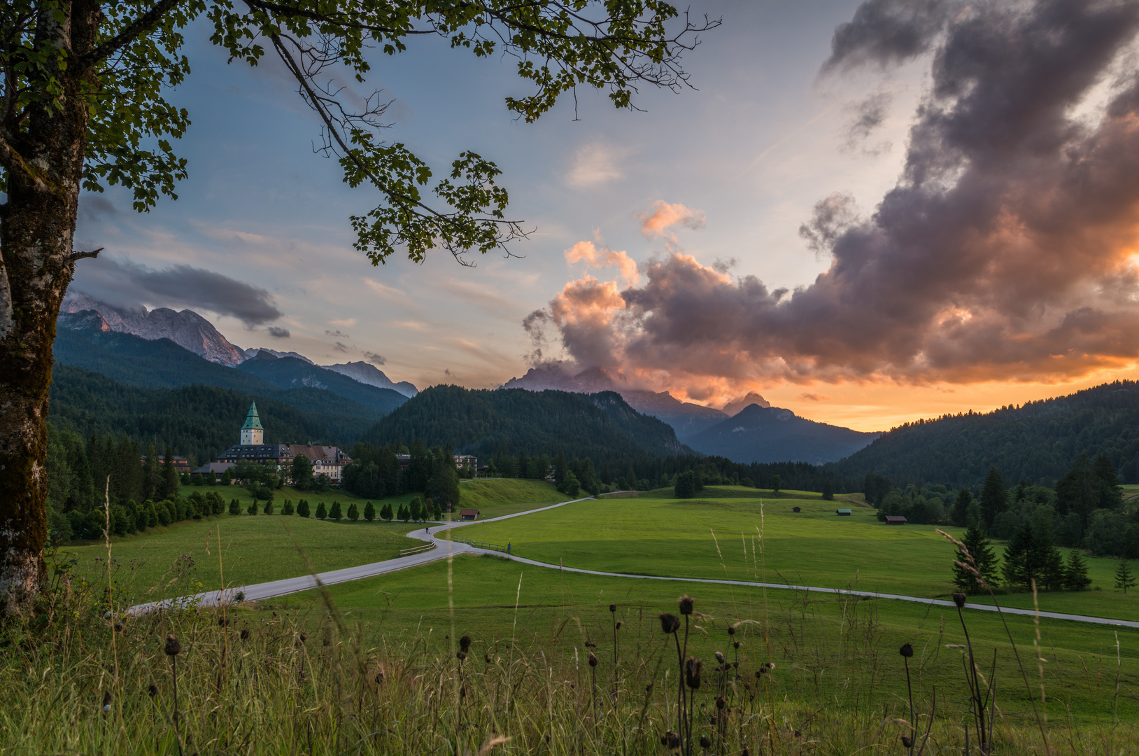 Elmau am Abend