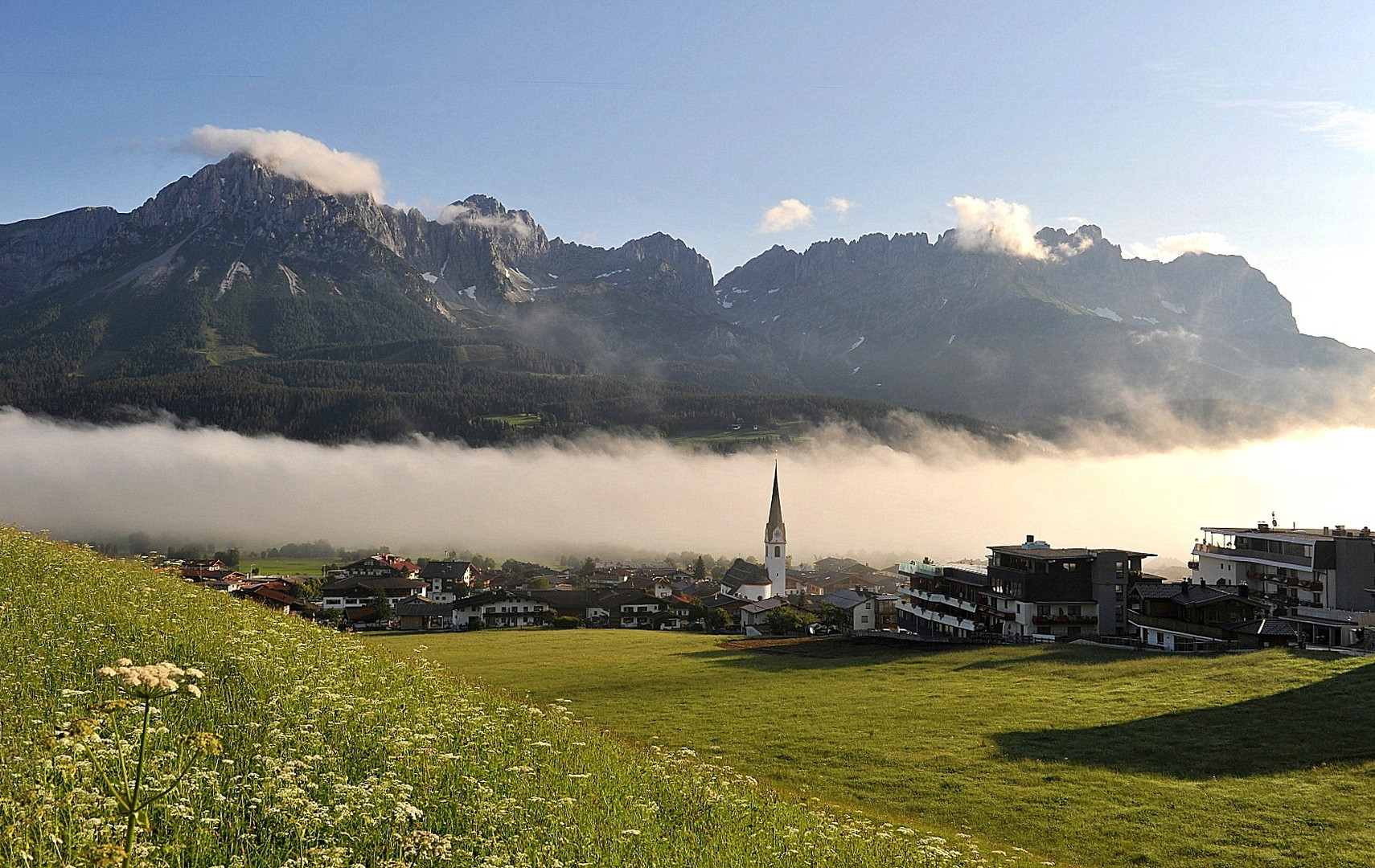 Elmau in der Morgensonne