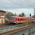 Elsenztalbahn am ehemaligen Stellwerk in Sinsheim Ost 3.12.2009