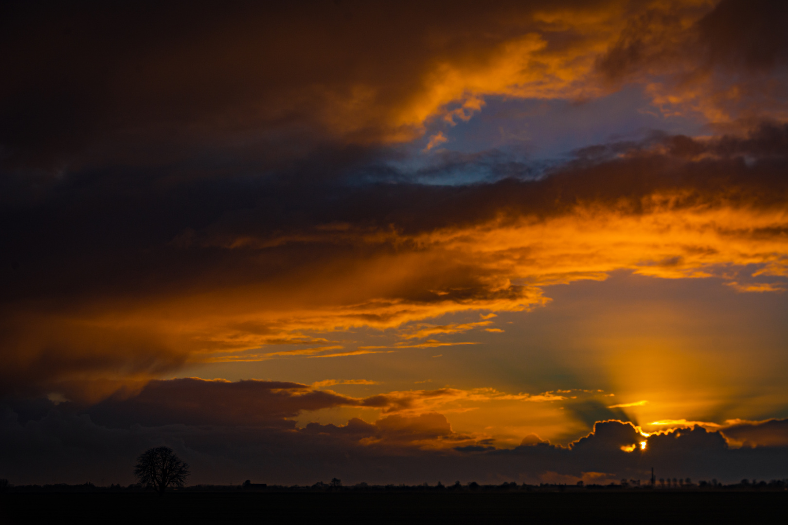 Elskop Kreis Steinburg Abendstimmung