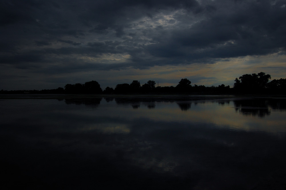 Elsterstausee am Abend 2