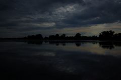 Elsterstausee am Abend