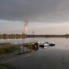 Elsterstausee und KW Lippendorf