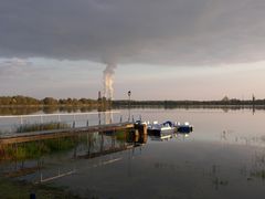 Elsterstausee und KW Lippendorf