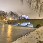 Elsterwehr Leipzig bei Nacht