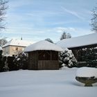 Elterlicher Garten im Schnee 2010