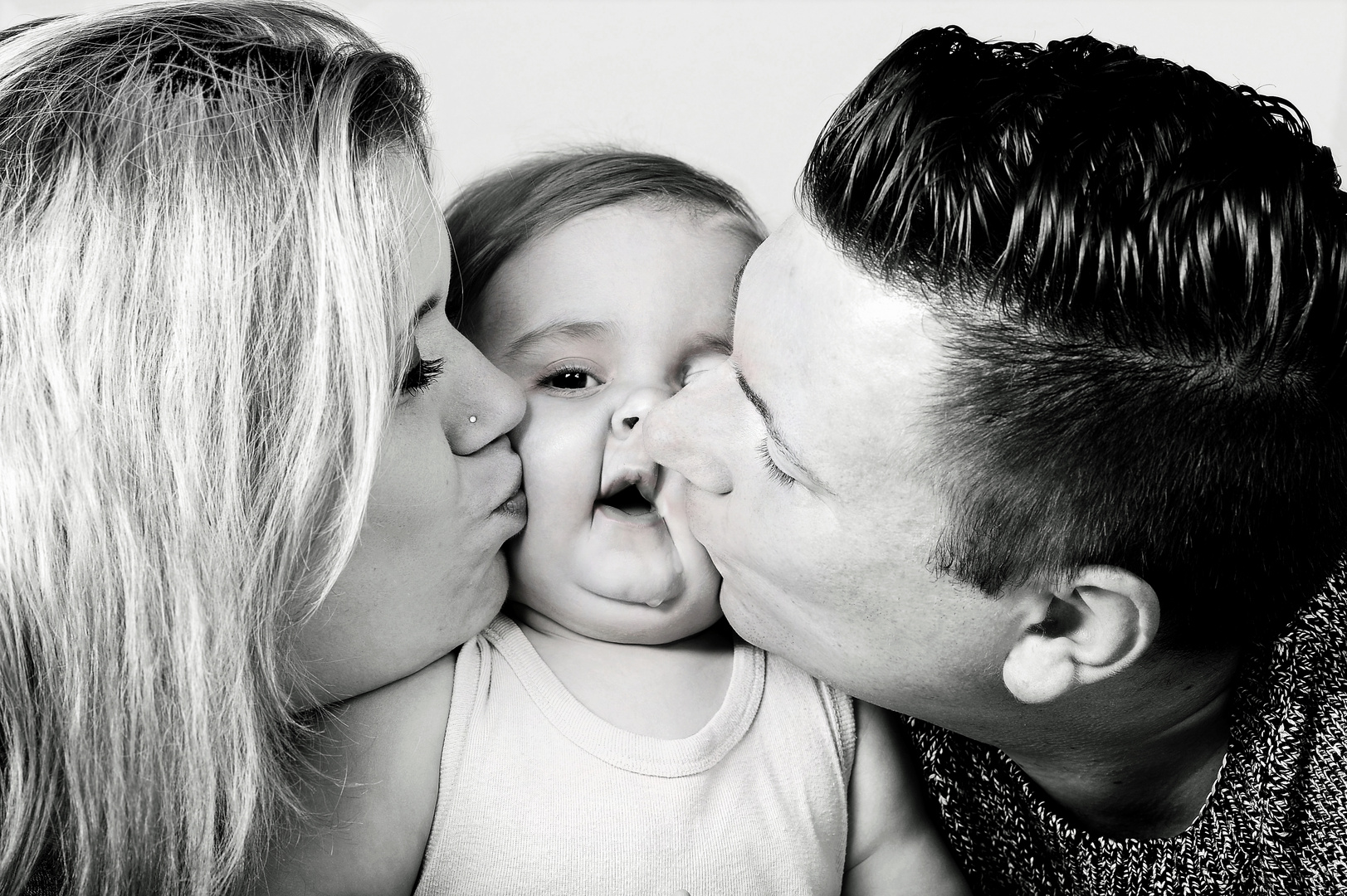 Elternliebe Foto Bild Portrait Schwarz Wei Baby Portrait Bilder Auf Fotocommunity