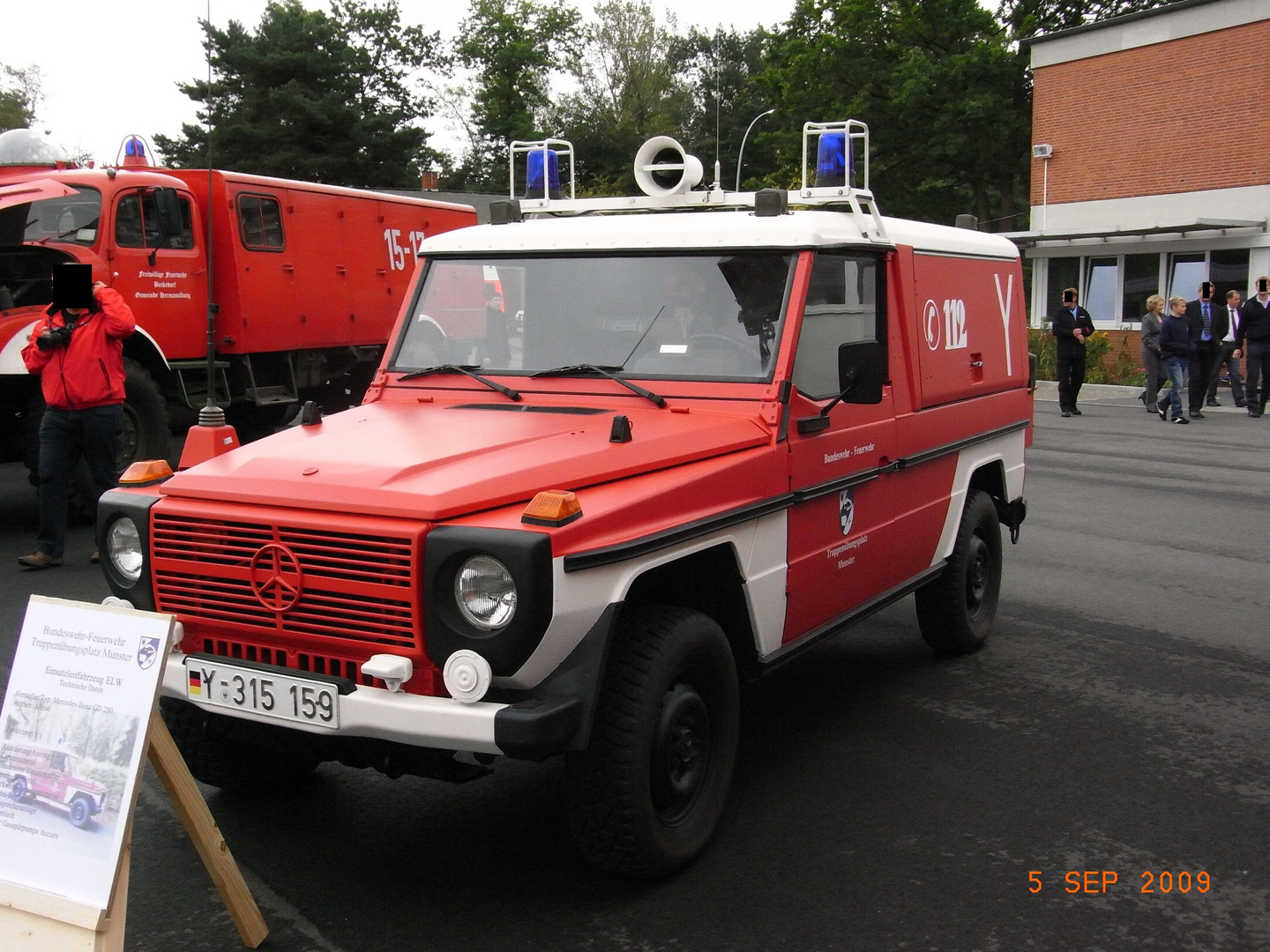 ELW der TrÜbPl Feuerwehr Munster