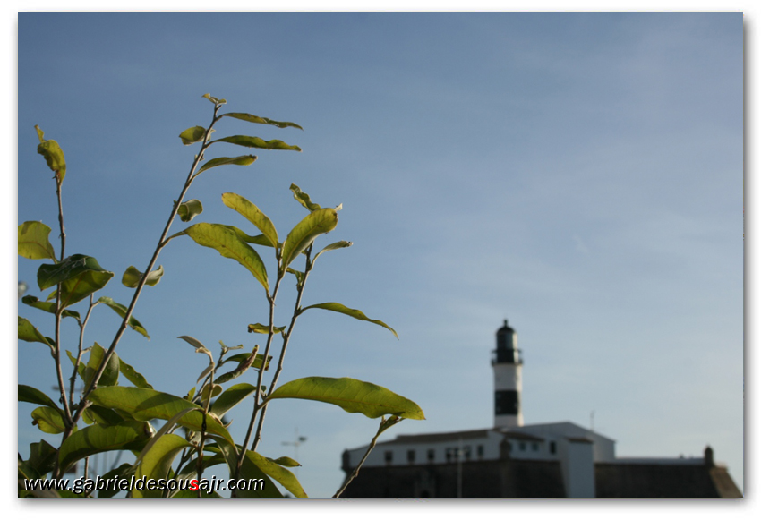 Em férias, visita ao Farol da Barra em Salvador-BA