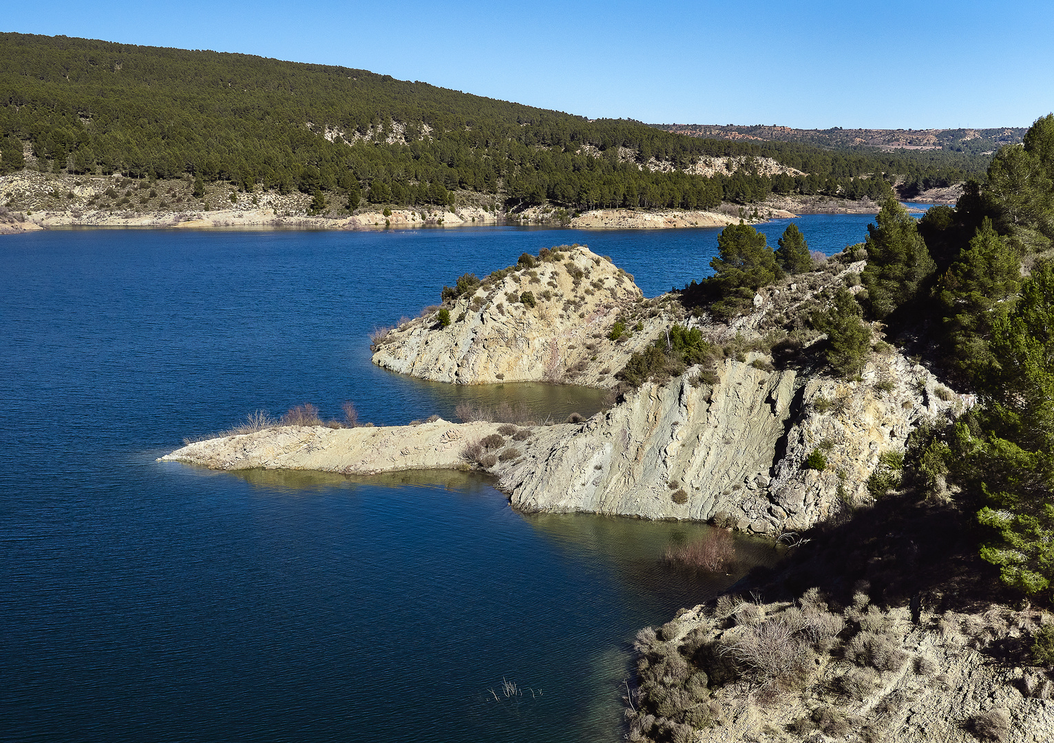 Embalse de Contreras Foto & Bild landschaft, berge, bach, fluss & see