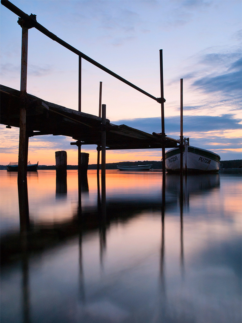 embankment at Pula bay, Croatia