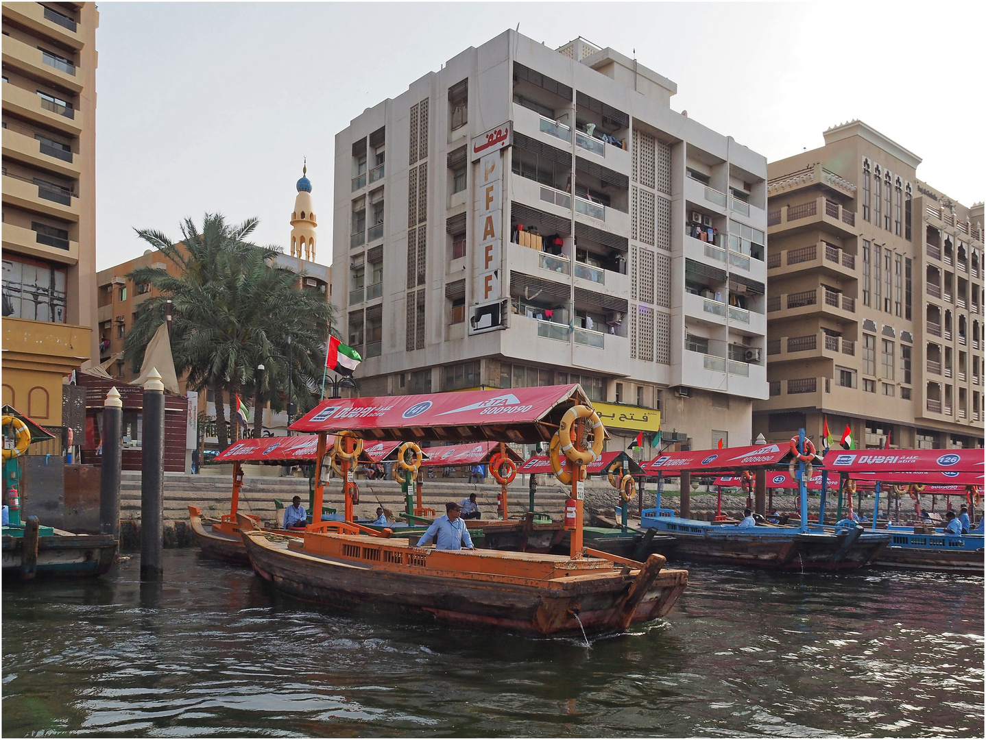 Embarcadère des abras sur la rive gauche de Khor Dubaï