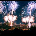 Embrasement de la Cité de Carcassonne, juillet 2004