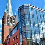 Emden - Schweizer Kirche mit angrenzender Johannes a Lasco Bibliothek