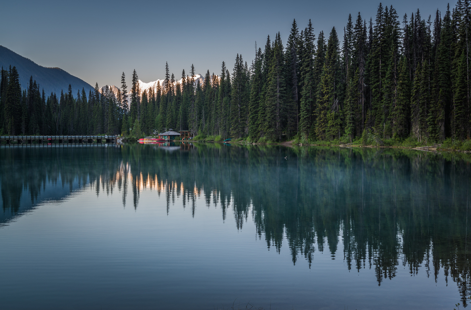 Emerald Lake am frühen Morgen