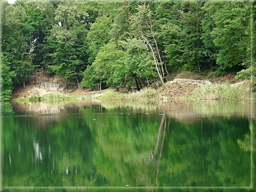 Emerald lake in Stettin