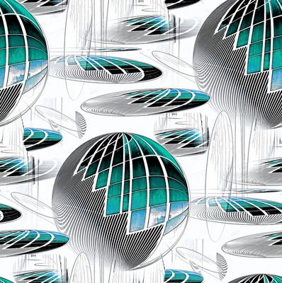 Emerald Lighted Windows Balls