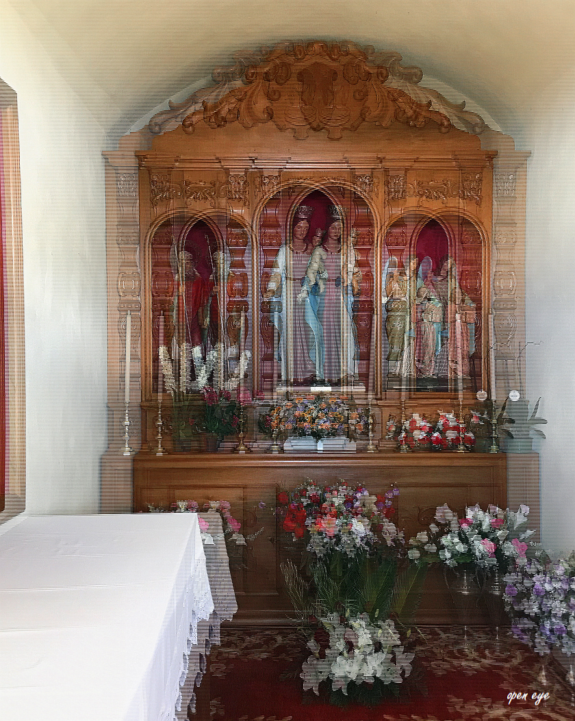 Emerita el Paso Kirche La Gomera - 3D Interlaced