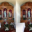 Emerita el Paso Kirche La Gomera - 3D Kreuzblick