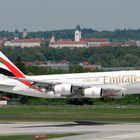 Emirates A 380 in München