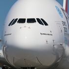 Emirates A380 Erstlandung in Wien