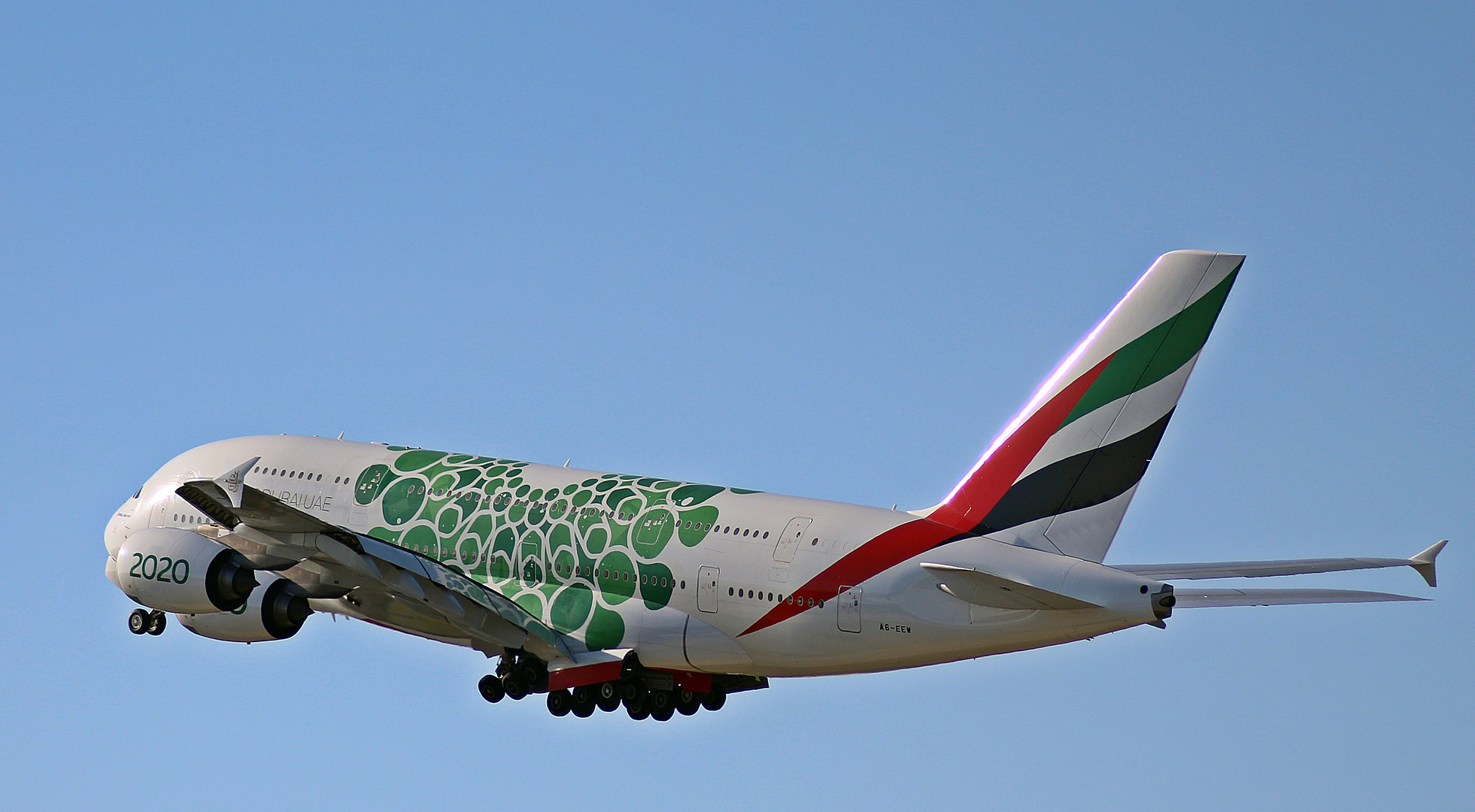 Emirates A380 Start @DUS