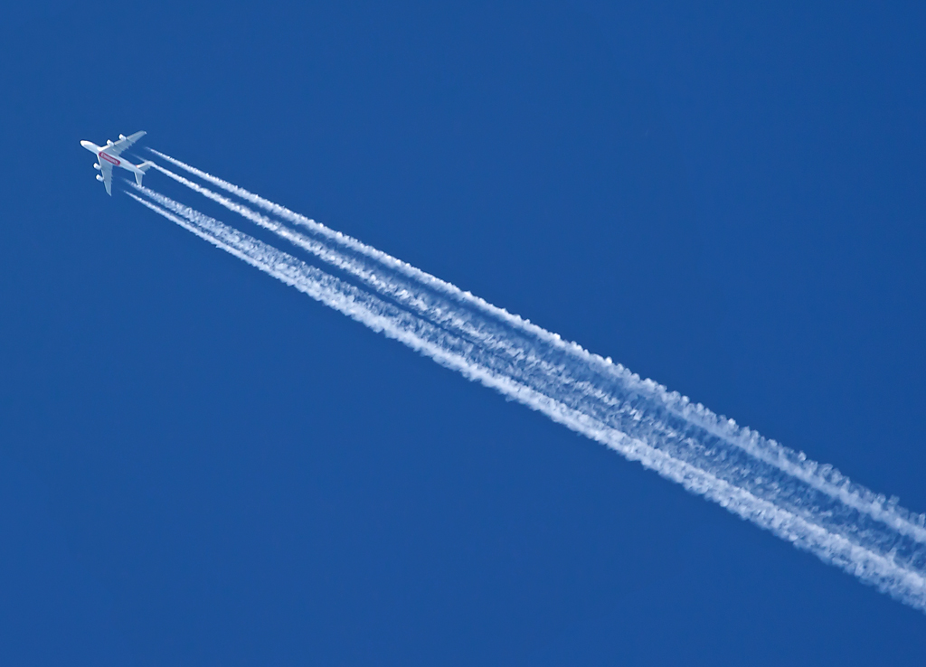 Emirates A380 Überflug