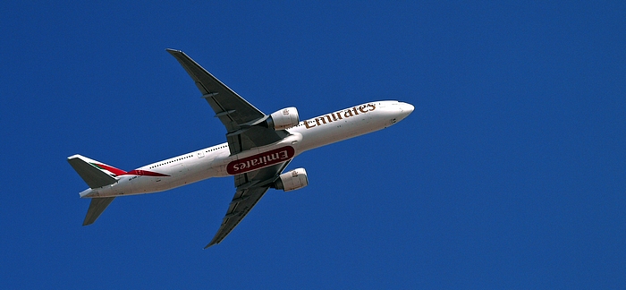 Emirates after take off