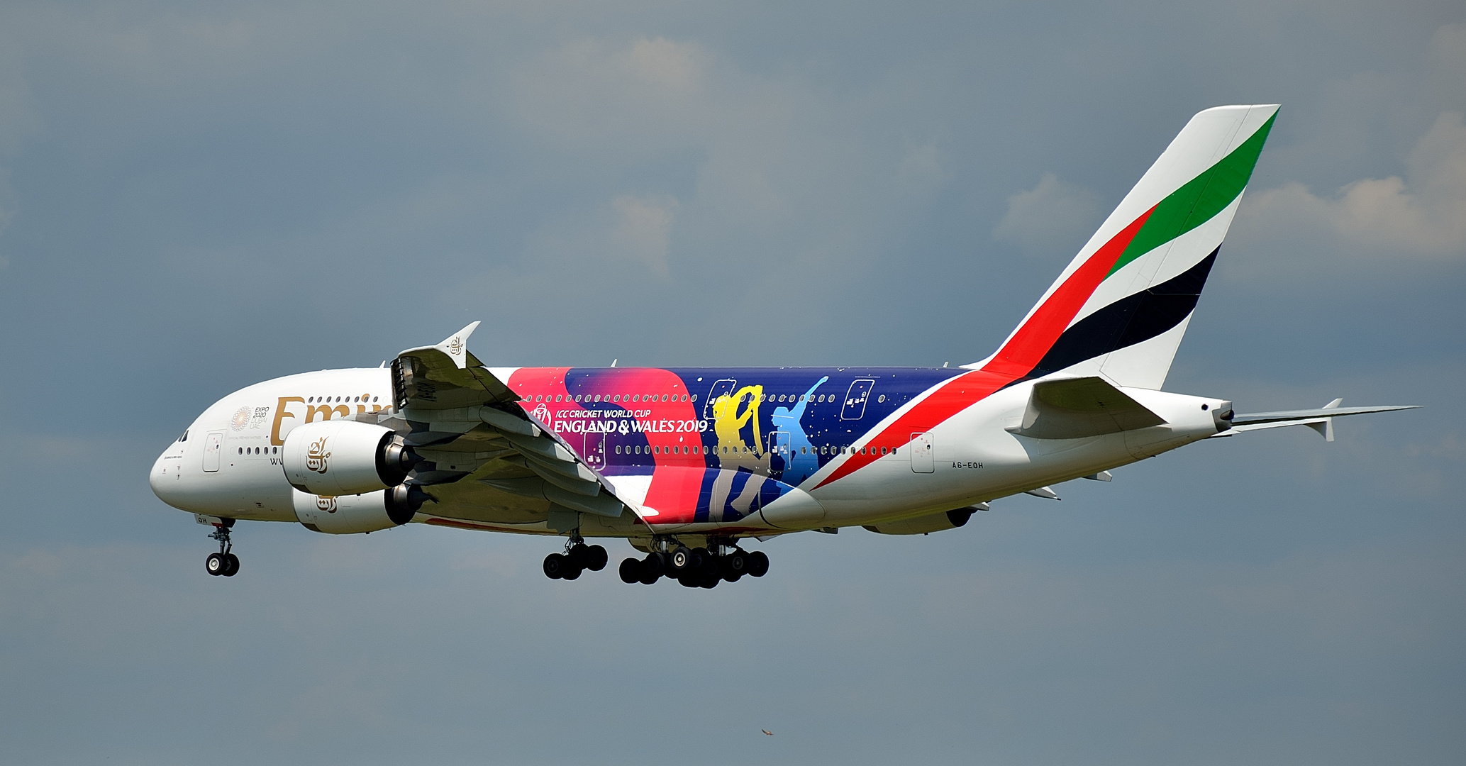 Emirates Airbus A380   "Cricket World Cup"