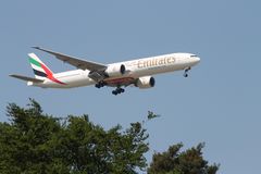 Emirates Anflug auf Airport Frankfurt/Main