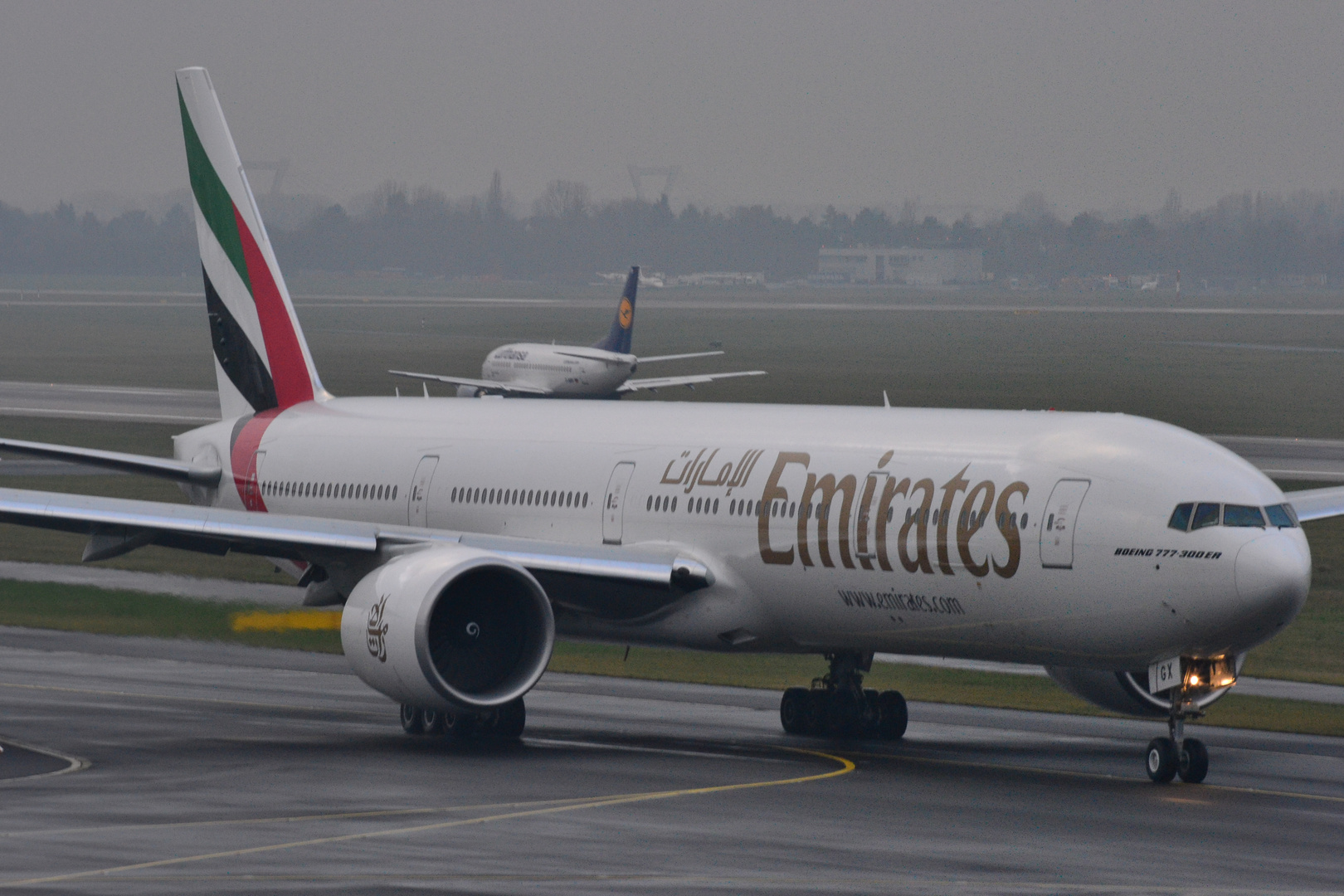 Emirates auf dem Weg nach Dubai