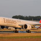 Emirates Boeing 777-36N-ER A6-ECX Touchdown Rwy 34