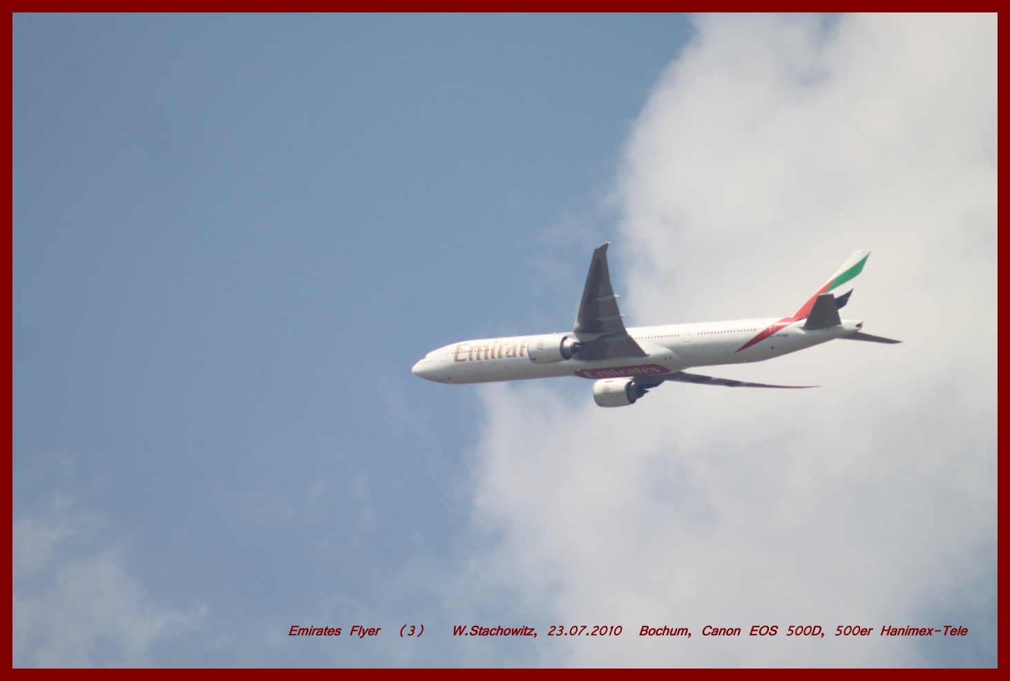 Emirates flyer über Bochum (3)