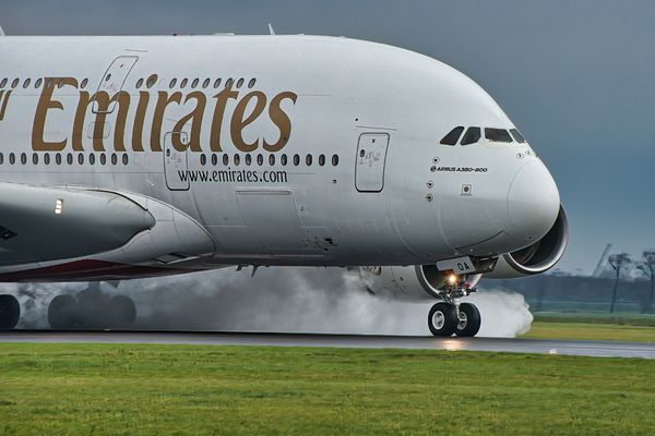Emirates ist gelandet