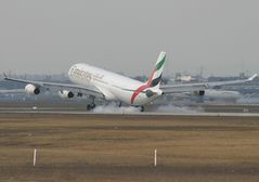 Emirates Landung in FRA