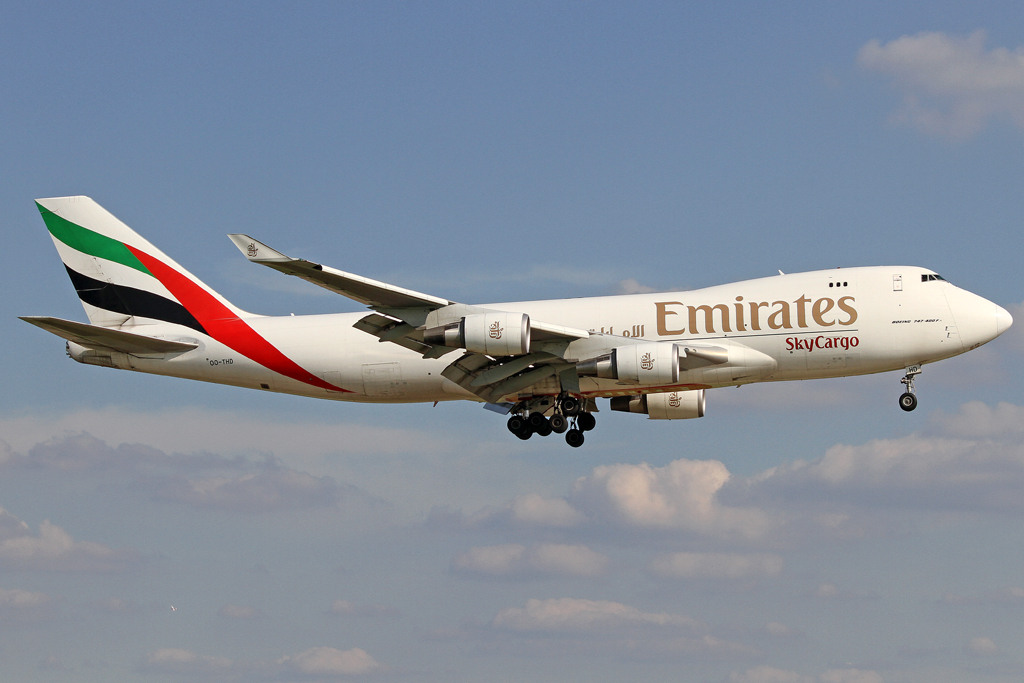 Emirates SkyCargo (TNT) Boeing 747-4HA(ER/F) OO-THD