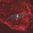 Emissionsnebel Sh2-129 und der Liquid-Squeeze Nebel Ou4 im Sternbild Cepheus