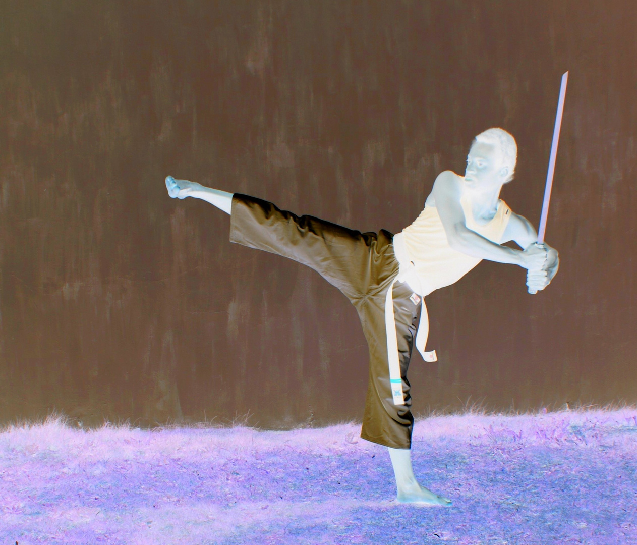 Emmanuel Buriez kick & sabre negative style