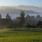 Emmental mit Morgennebel