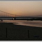 Emmerich Rheinbrücke bei Sonnenuntergang